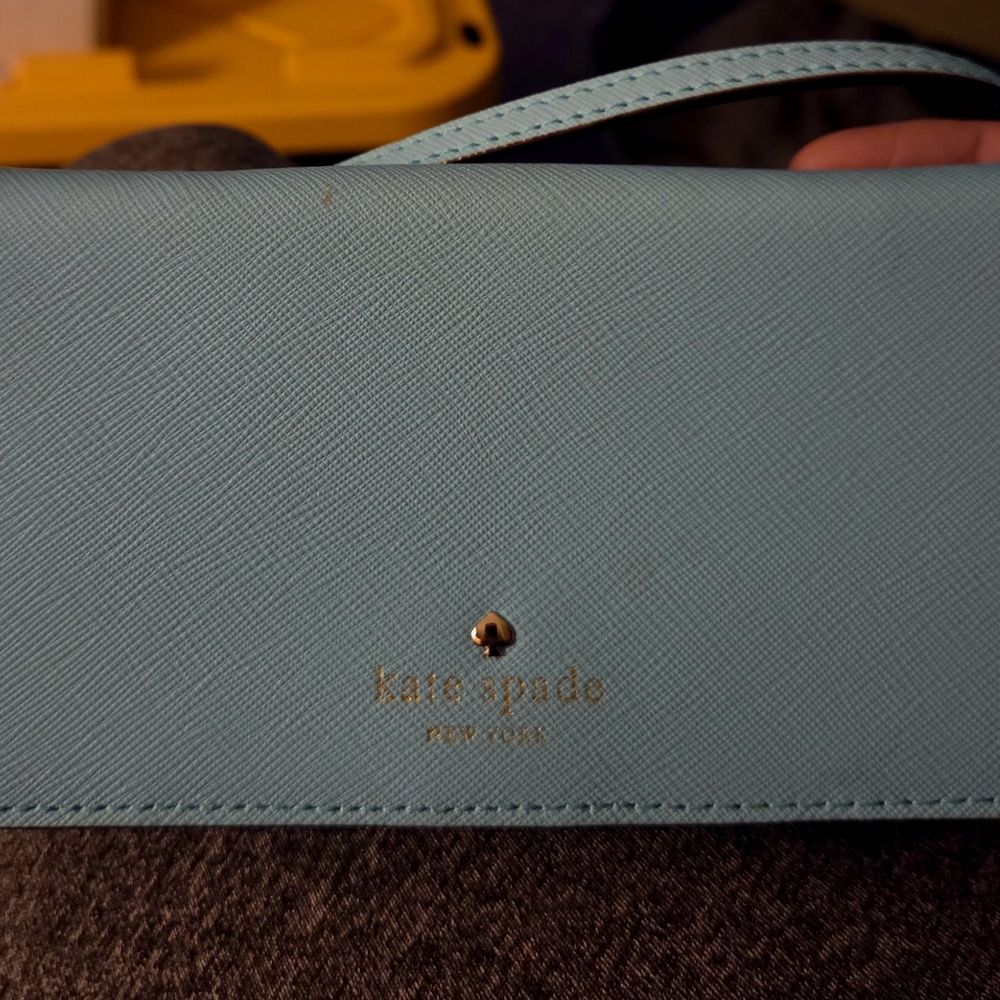 Kate Spade  RARE TIFFANY BLUE  WALLET/PHONE CASE.
